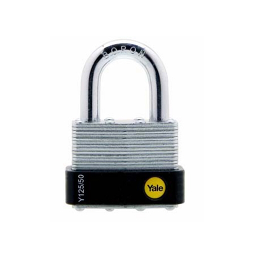 图片 YALE Y125/50/129/1, Laminated Steel Padlock 50mm,Y125501291