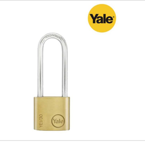 图片 Yale YE1/30/147/1, Long Shackle Brass Padlock, YE1301471