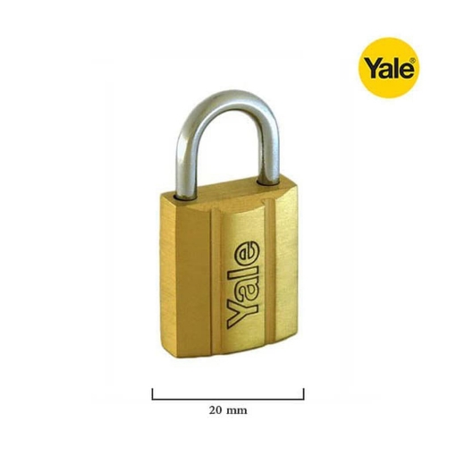 图片 Yale V14020, Brass Padlock 20mm, V14020