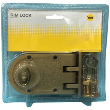 图片 Yale V198GL,V198AB, Single Rim Lock Deadbolt, YV198AB