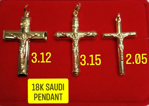 图片 18K Saudi Gold Pendant, 2.05g, 3.12g, 3.15g, 2805PC