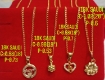 图片 18K Saudi Gold Necklace with Pendant, Chain 0.98g, Pendant 0.53g, Size 18", 2805N4