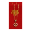 图片 18K Saudi Gold Necklace with Pendant, Chain 0.98g, Pendant 0.53g, Size 18", 2805N4