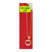 图片 18K Saudi Gold Necklace with Pendant, Chain 1.0g, Pendant 0.32g, Size 16", 2805N4H