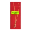 图片 18K Saudi Gold Necklace with Pendant, Chain 1.0g, Pendant 0.32g, Size 16", 2805N4H