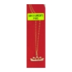 图片 18K Saudi Gold Necklace with Pendant, Chain 1.05g, Pendant 0.5g, Size 16", 2805N4S1