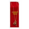 图片 18K Saudi Gold Necklace with Pendant, Chain 0.55g, Pendant 0.82g, Size 18", 2805NP