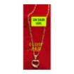 图片 18K Saudi Gold Necklace with Pendant, Chain 0.75g, Pendant 0.57g, Size 18", 2805NH