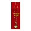 图片 18K Saudi Gold, Necklace with Pendant, Chain 0.88g, Pendant 0.38g, Size 18", 2805NH2