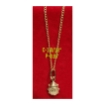 图片 18K Saudi Gold Necklace with Pendant, Chain 0.9g, Pendant 0.44g, Size 16", 2805NFBBH