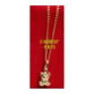 图片 18K Saudi Gold Necklace with Pendant, Chain 0.9g, Pendant 0.44g, Size 16", 2805NFBBH