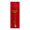 图片 18K Saudi Gold Necklace with Pendant, Chain 0.37g, Pendant 0.57g, Size 16", 18", 2805NCS