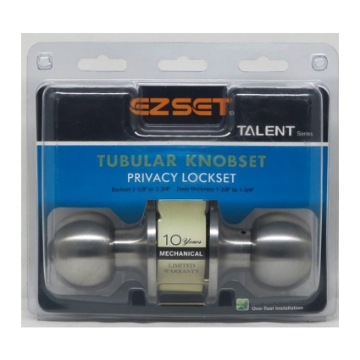 图片 Talent Privacy Tubular Knobset, EZTLT330SS