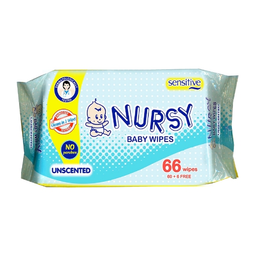 图片 Nursy Baby Wipes Unscented, NUR01