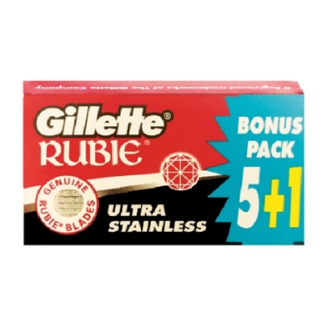 图片 Gillette Rubie Blade Sensitive 5 + 1, GIL10FB