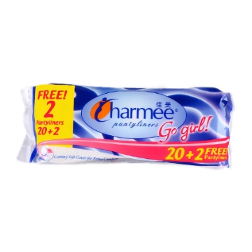 图片 Charmee  Pantyliners Go Girl 20+2 Free Pantyliners,  CHA125A