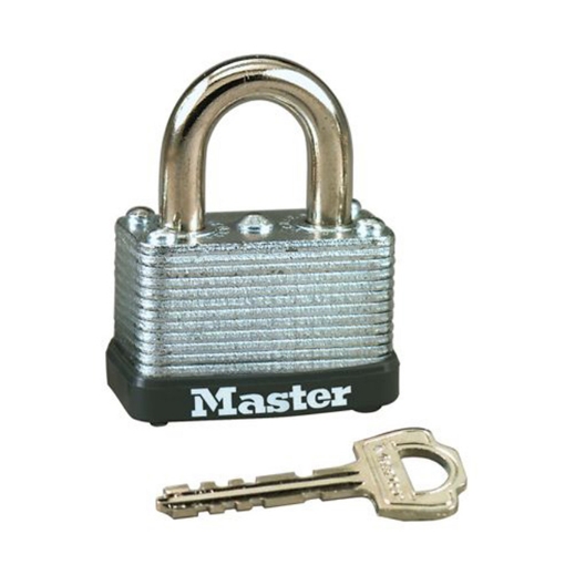 图片 Master Lock 38MM 16MM Shackle Laminated Steel Padlock, MSP22D