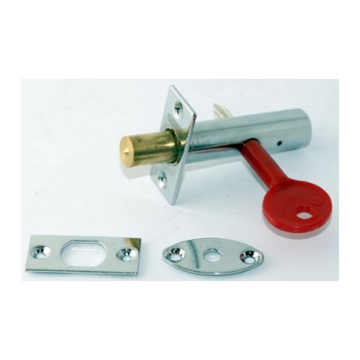 图片 Stanley 16 X 60MM Tube Lock Zinc Alloy, Bright Chrome, ST1411011