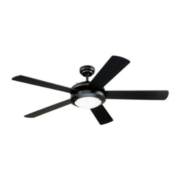 图片 Westinghouse Comet 52" Matte Black Ceiling Fan, WH5C52BKD