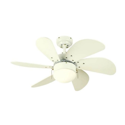 图片 Westinghouse Turbo Swirl 30" White Ceiling Fan, WH6T30WHD