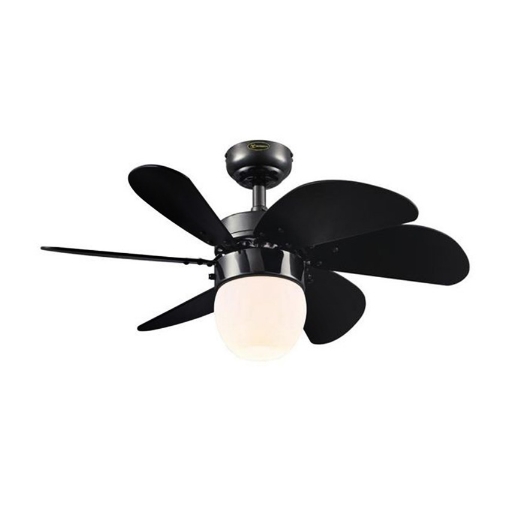 图片 Westinghouse Turbo Swirl 30" Black Ceiling Fan, WH6T30BKD