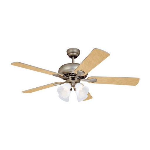 图片 Westinghouse Swirl Deluxe 52" Brushed Pewter Ceiling Fan, WH5SW52BP4