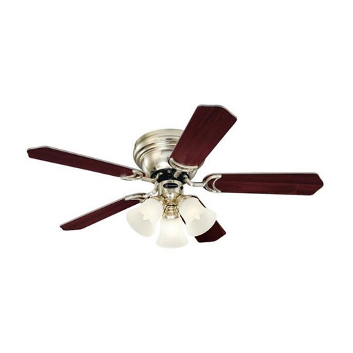 图片 Westinghouse Contempra Trio 42" Brushed Nickel Ceiling Fan, WH5NH42BNF