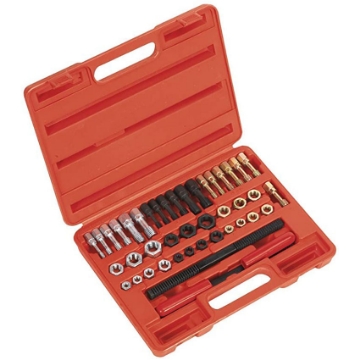 图片 Licota 42 Piece Rethreader Kit File Tap and Die Set UNF UNC & Metric with Blow Case,  ATH-7024