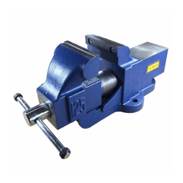 图片 S-Ks Tools USA Heavy Duty 5" Bench Vise with Anvil (Blue/Silver), CT-601-RV5