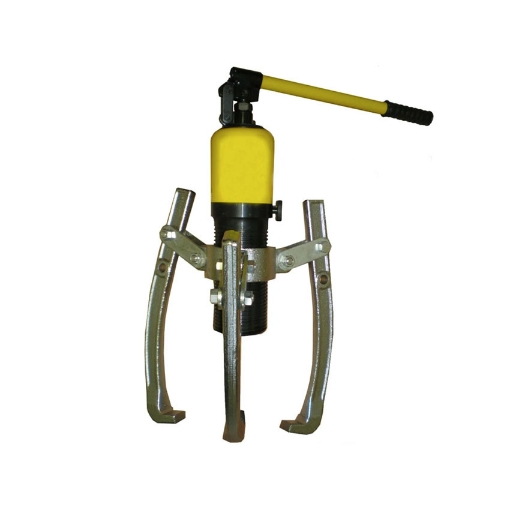 图片 S-Ks Tools USA Heavy Duty 10 Tons 3 Arms Hydraulic Gear Puller (Black/Yellow), JMHHL-10