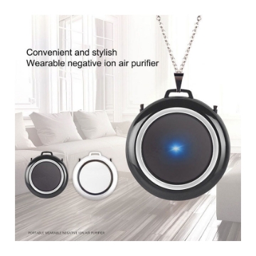 图片 Air Purifier Necklace Wearable Portable USB Personal Ionizer Hepa Portable Air Freshener, UE04AIRF1