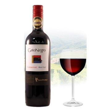 图片 Gato Negro Cabernet & Merlot Chilean Red Wine 750 ml, GATONEGROCABERNET