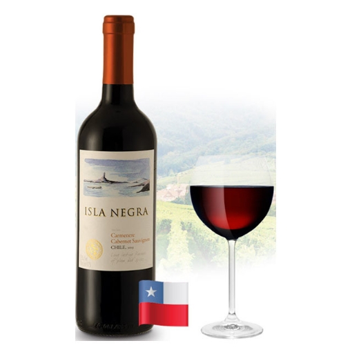 图片 Isla Negra Cabernet Sauvignon & Carmenere Chilean Red Wine 750 ml, ISLANEGRACABERNET