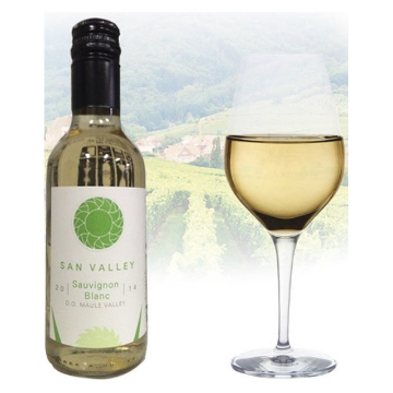 图片 San Valley Sauvignon Blanc Chilean White Wine 87ml Miniature, SANVALLEYSAUVIGNON