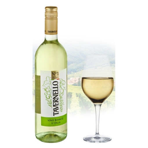 图片 Tavernello Vino Bianco d'Italia Italian White Wine 750 ml, TAVERNELLOBIANCO