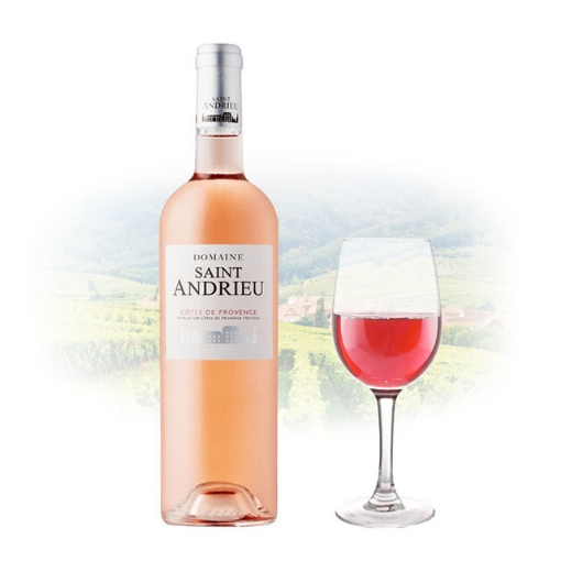 图片 Domaine Saint Andrieu Cotes de Provence Rose French Pink Wine 750 ml, DOMAINEROSE