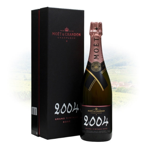 图片 Moet & Chandon Grand Vintage Rose 2004 Champagne 750 ml, MOETGRANDROSE2004