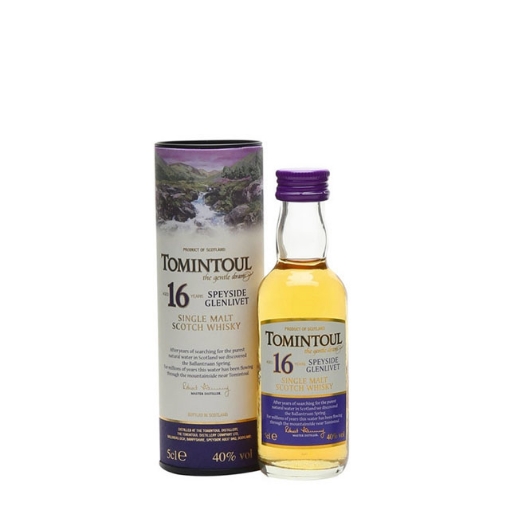 图片 Tomintoul 16 Year Old Single Malt Single Malt Scotch Whisky 50ml Miniature, TOMINTOULSCOTCH