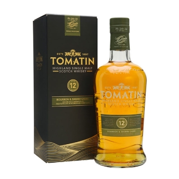 图片 Tomatin 12 Year Old Single Malt Scotch Whisky 700 ml, TOMATIN12