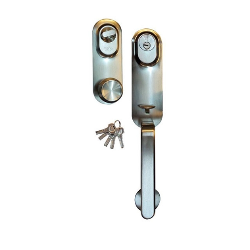 图片 Yale Handleset Single Handle Evoke Series Dimple Key Antique Brass, YLHEH2EV134ABDK