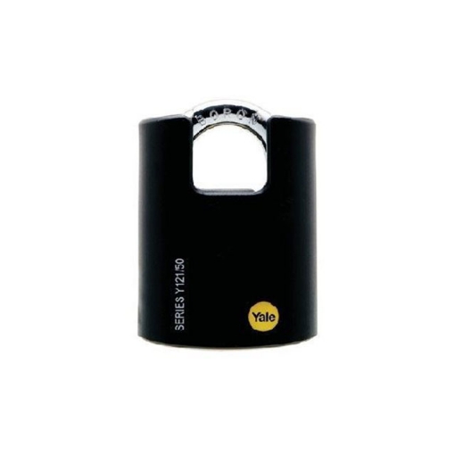 图片 Yale Padlock Solid Brass Black 20mm 23mm Shackle, YLHY121/50/132/1