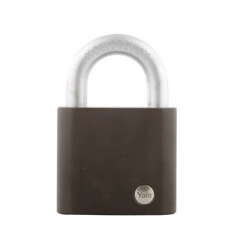 图片 Yale DC Padlock Heavy Duty Hardened Steel Black 70mm 25mm Shackle, YLHY100/70/125/1