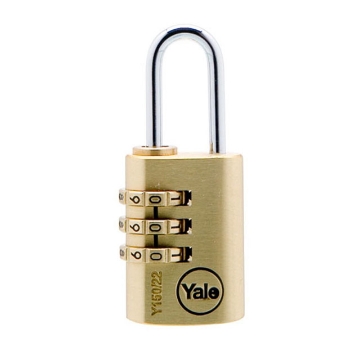 图片 Yale Padlock Solid Brass 20mm Combination, YLHV68820