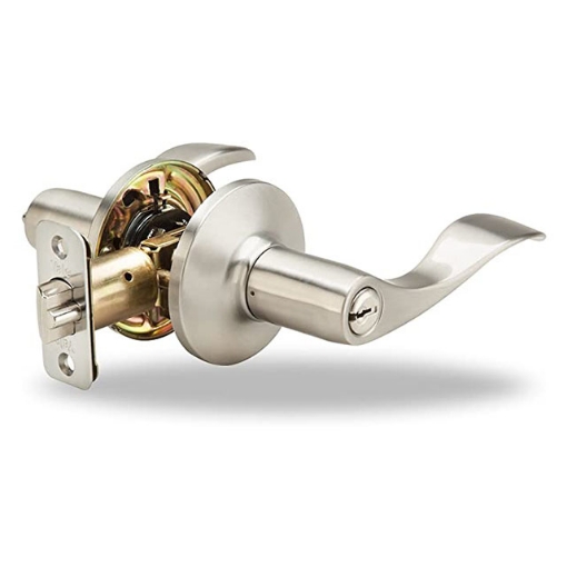 图片 Yale Lever Set Cylinder Entrance Essential Satin Nickel, YLHVL4467US15