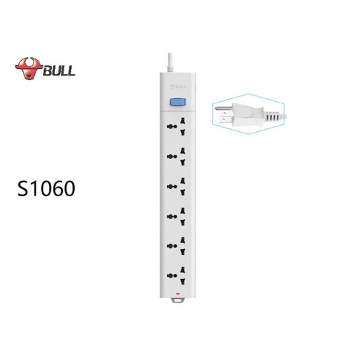 图片 Bull Extension Board 6 Outlets 1 Switch, S1060