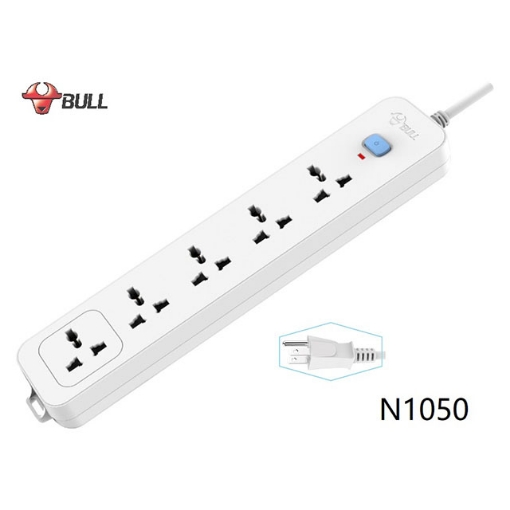 图片 Bull Extension Board 5 Outlets 1 Switch, N1050