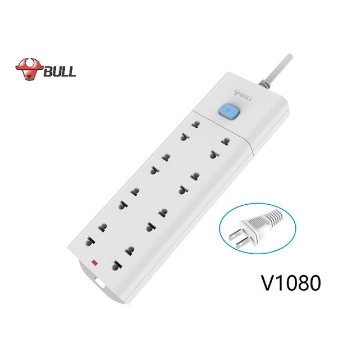 图片 Bull Extension Board 8 Outlets 1 Switch, V1080