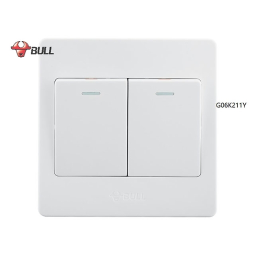 图片 Bull 2 Gang 1 Way Switch Set (White), G06K211Y