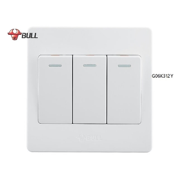 图片 Bull 3 Gang 3 Way Switch Set (White), G06K312Y