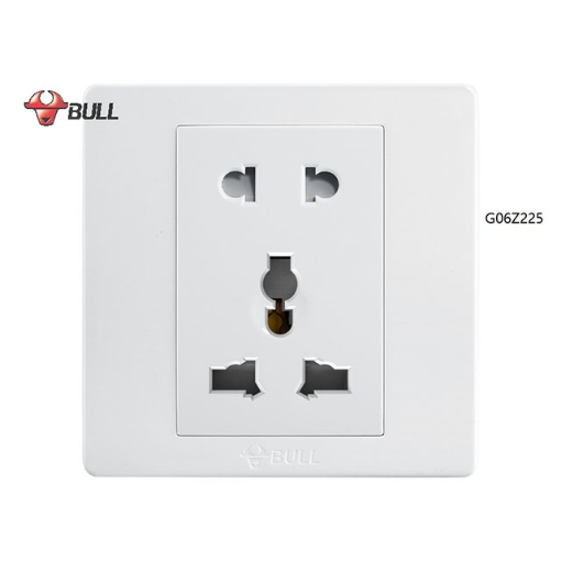 图片 Bull 2 Gang Universal Outlet Set (White), G06Z225